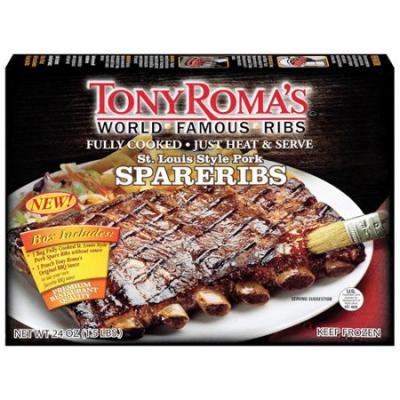 Tony Roma's St. Louis Style Pork Spare Ribs, 28 oz