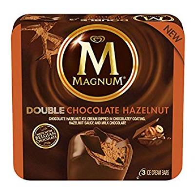 Magnum Ice Cream Bar Double Chocolate Hazelnut, 3.0 ct