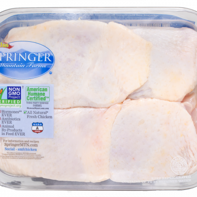 Springer Mountain Farms Chicken Thighs, 28 oz