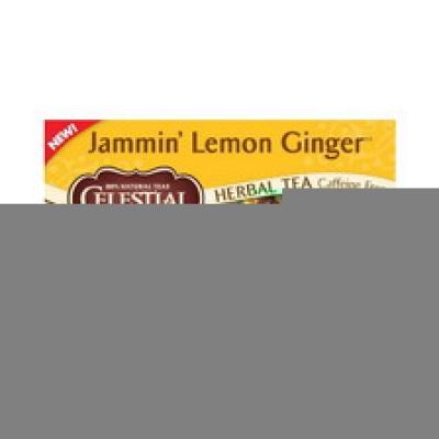 Celestial Seasonings Jammin' Herbal Tea Lemon Ginger, 20 ct