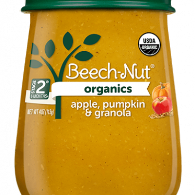 Beech-Nut Organic Stage 2 Apple, Pumpkin & Granola, 4 oz