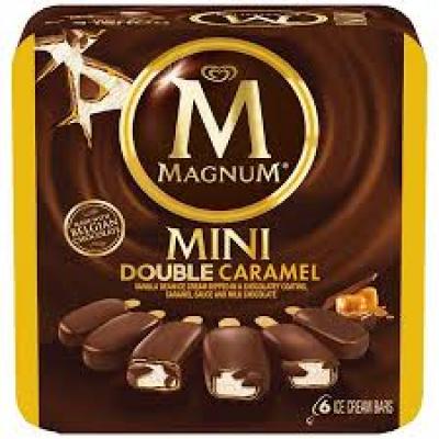 Magnum Mini Double Caramel Ice Cream Bars, 6 ct