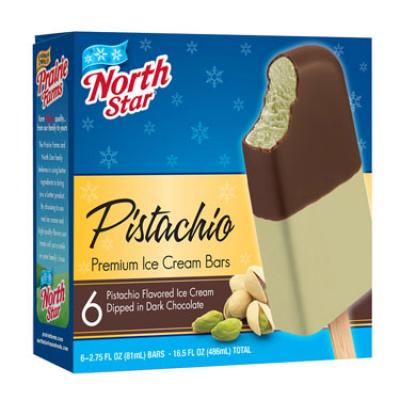 North Star Pistachio Ice Cream Bars, 6 ct