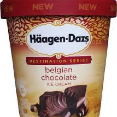 Haagen Dazs Belgian Chocolate Ice Cream, 1 pt