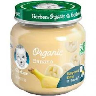 Gerber Organic Banana, 4 oz