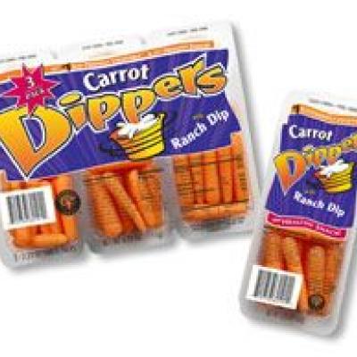 Grimmway Farms Dippers - Organic Cut and Peeled Baby Carrots, 3 ct