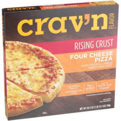 Crav’n Flavor Rising Crust Four Cheese Pizza, 28.2 oz