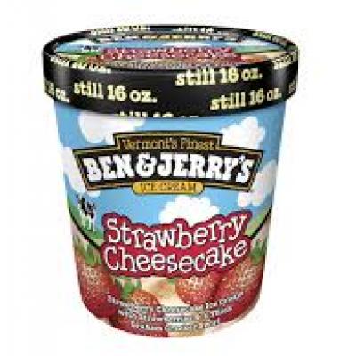 Ben & Jerry’s Ice Cream Strawberry Cheesecake, 1pt