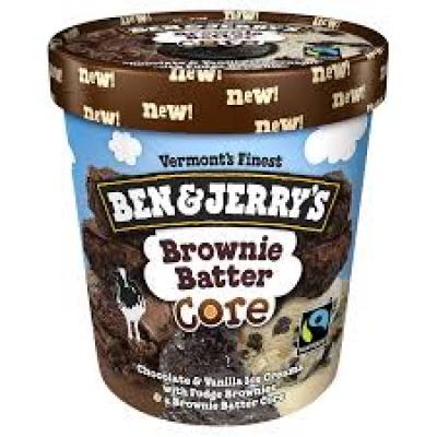 Ben & Jerry’s Brownie Batter Core Ice Cream, 16 oz 