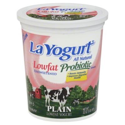 La Yogurt Yogurt Low Fat Plain, 32 oz