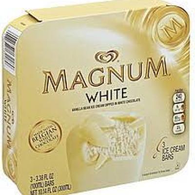 Magnum Ice Cream Bars White Chocolate, 3.0 ct