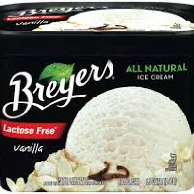 Breyers Ice Cream Light Lactose Free Vanilla, 1,5 qt