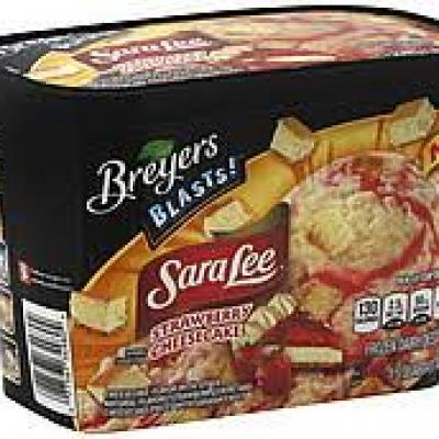 Breyers Blasts! Sara Lee Strawberry Cheesecake Frozen Dairy Dessert, 1.5 qt