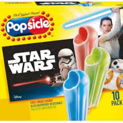 Popsicle Frozen Confections Star Wars 18 Pack