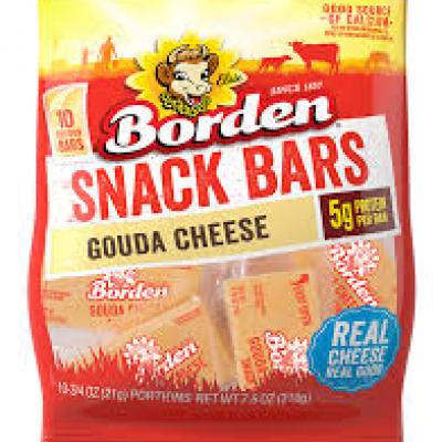 Borden Snack Bars Gouda Cheese, 7.5 oz