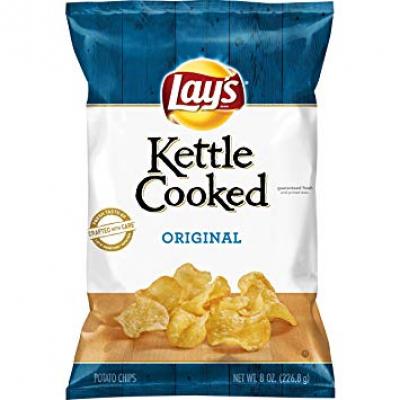 Lay's Kettle Cooked Original Potato Chips, 8 oz