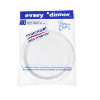 Every Dinner Plastic Plates, 9 inch, 20 ct