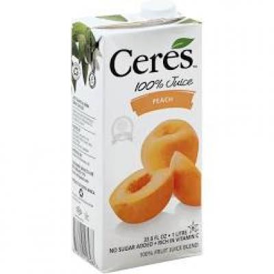 Ceres Peach Juice, 33.8 fl oz