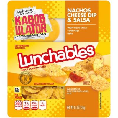 Oscar Mayer Taco Bell Lunchables Lunch Combinations Nachos Cheese Dip & Salsa, 4.4 oz