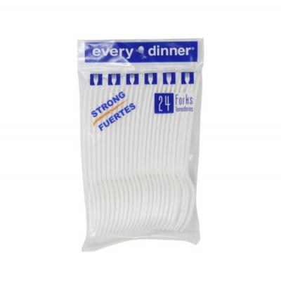 Every Dinner Plastic Forks, 24 ct