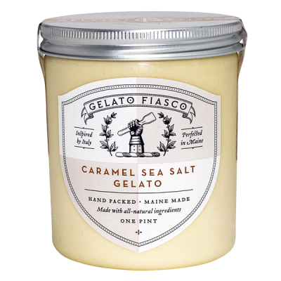 Gelato Fiasco - Caramel Sea Salt Gelato, 16 oz