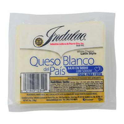 Indulac Queso Blanco del País (Bajo en Sodio), 7 oz