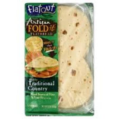 Foldit Traditional Country White Flatbreads, 6 ct