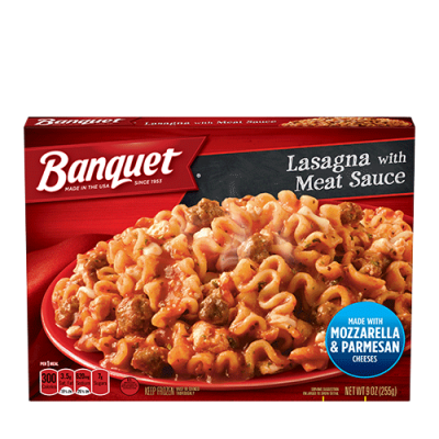 Banquet Meal, Lasagna with Meat Sauce, 7.5 oz