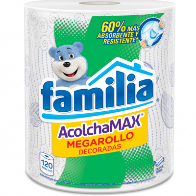 Familia Toalla Mega Decorada 3-ply, 120 hojas