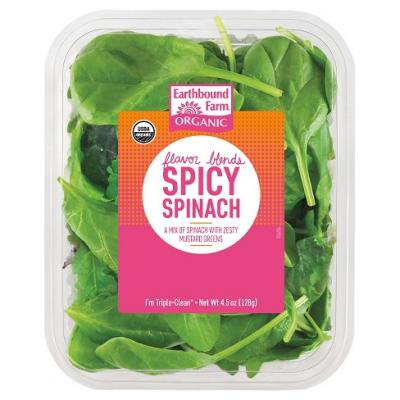 Earthbound Farm Spicy Spinach Blend, 4.5 oz