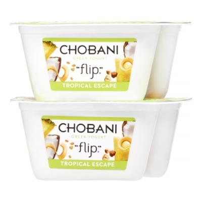 Chobani Flip Low-Fat Tropical Escape Greek Yogurt, 2 ct 5.3 oz