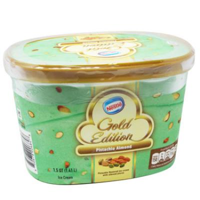 Nestle Gold Edition Pistachio Almond Ice Cream, 48 oz 