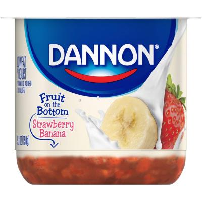 Dannon Fruit on the Bottom Strawberry and Banana Cup, 6 oz