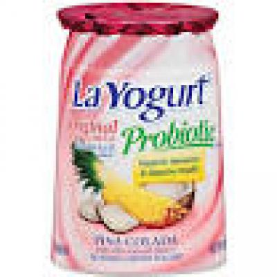 La Yogurt Blended Lowfat Yogurt Piña Colada, 6 oz