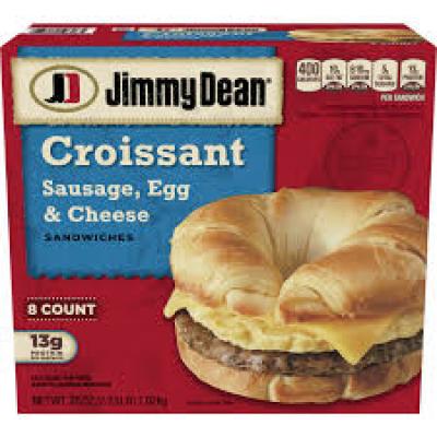 Jimmy Dean Croissant Sausage Egg and Cheese, 13.6 oz