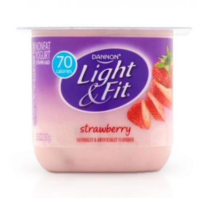 Dannon Light & Fit Blended Nonfat Yogurt Strawberry, 5.3 oz