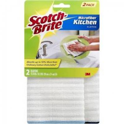 Scotch Brite Microfiber Kitchen Cloths, 2 ct