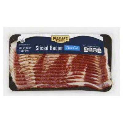 Buckley Farms Bacon Sliced, Thick Cut, 16 oz