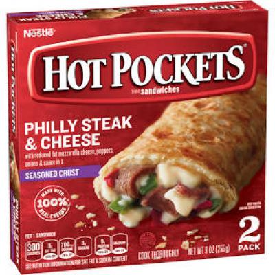 Hot Pockets Philly Steak and Cheese, Seasoned Crust, 9 oz