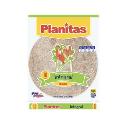 Pan Pepín Planitas Medianas integral, 10 ct