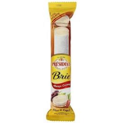 Président Brie Log with Thin Edible Rind, 6 oz