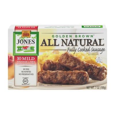 Jones Dairy Farms Golden Brown Fully Cooked & Browned Sausage Patties, 7 oz