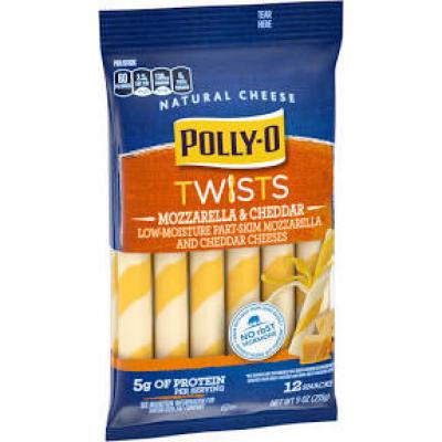 Polly-O Twists, Mozzarella and Cheddar, 12 oz