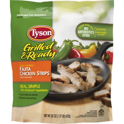 Tyson Fajita Chicken Strips, 22 oz