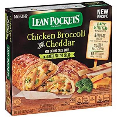 Lean Pockets Chicken Broccoli and Cheddar, 9 oz