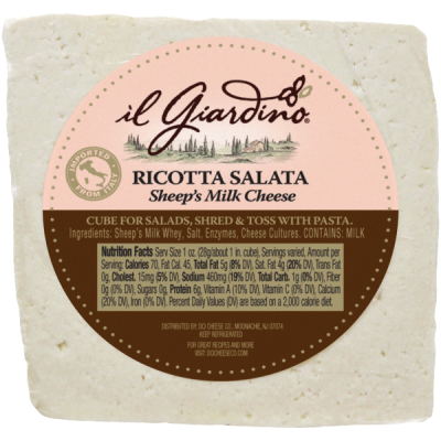 Il Giardino Ricotta Salata, por libra 