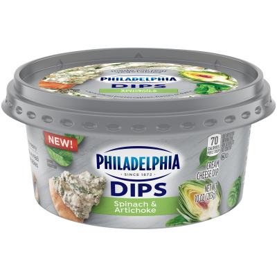 Philadelphia Dips Spinach and Artichoke, 10 oz