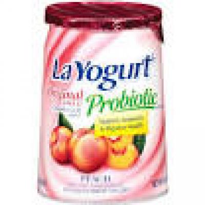 La Yogurt Blended Lowfat Yogurt Peach, 6 oz