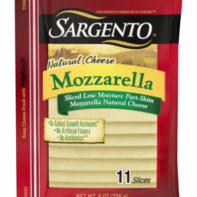 Sargento Mozzarella Cheese Slices, 8 oz