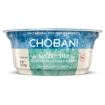 Chobani Meze Greek Yogurt Dip, Garden Vegetable Ranch, 10 oz